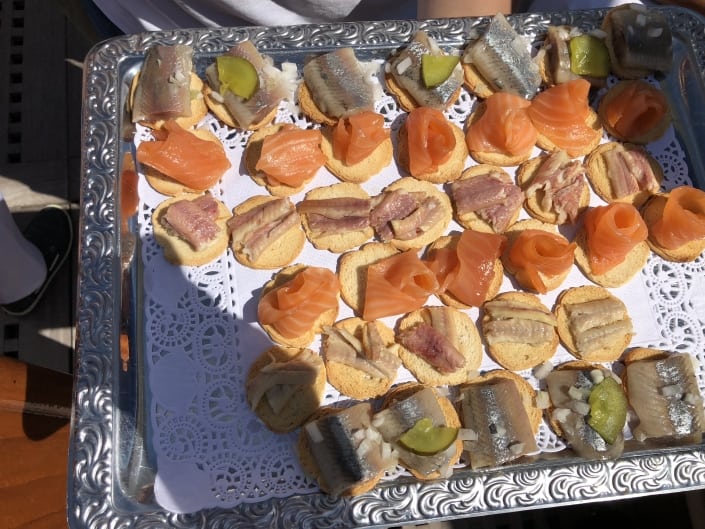 Tjalk Carpe Diem, Catering aan boord